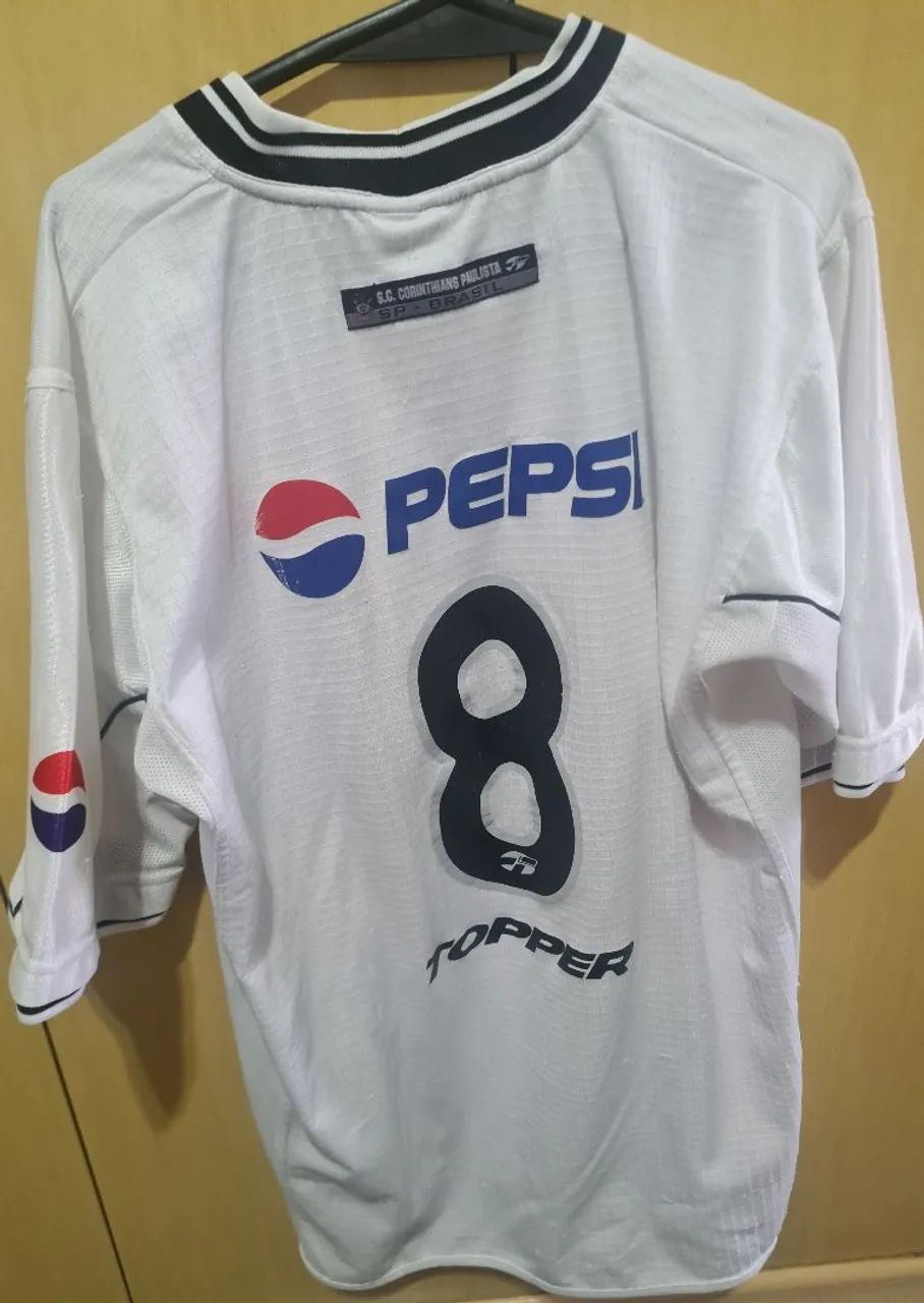 CAMISA ORIGINAL DO CORINTHIANS USADA POR FREDDY RINCON NO ANO 2.000 (ORIGINAL TOPPER) - Foto 3