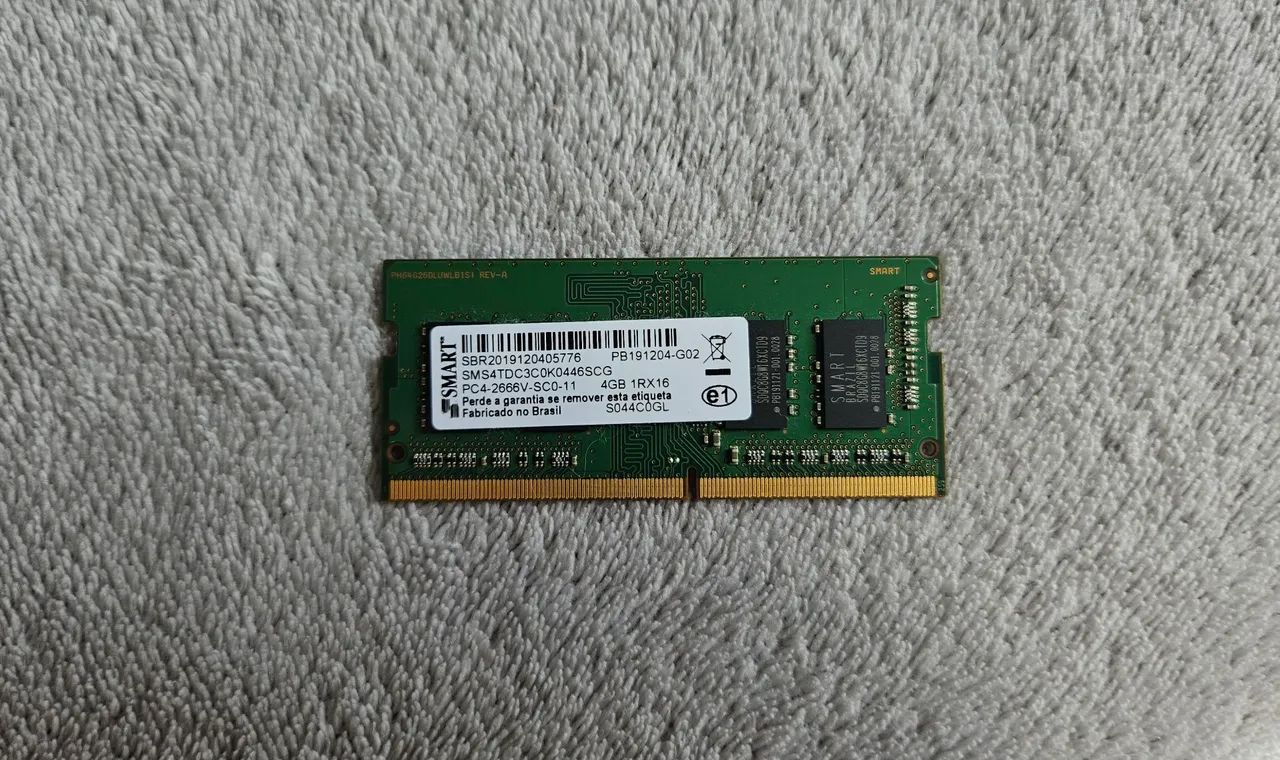 Memória RAM notebook 4GB 2666Mhz DDR4