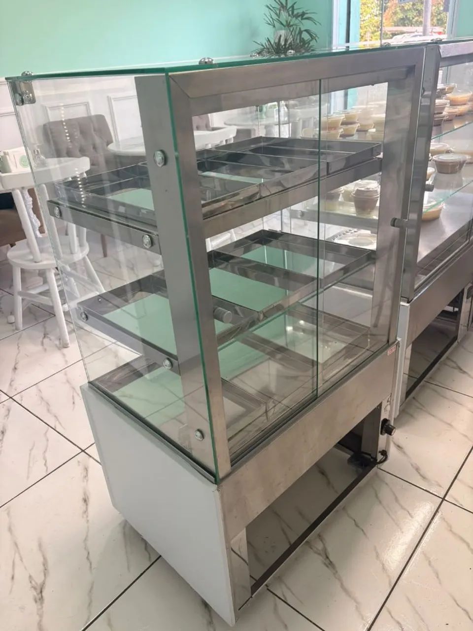 Vitrine Estufa Inox 0,70m - Foto 5