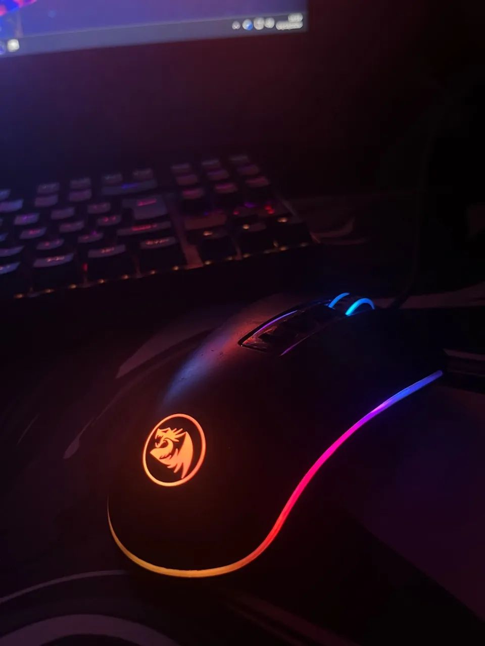 teclado mecânico e mouse gamer red dragon  - Foto 4