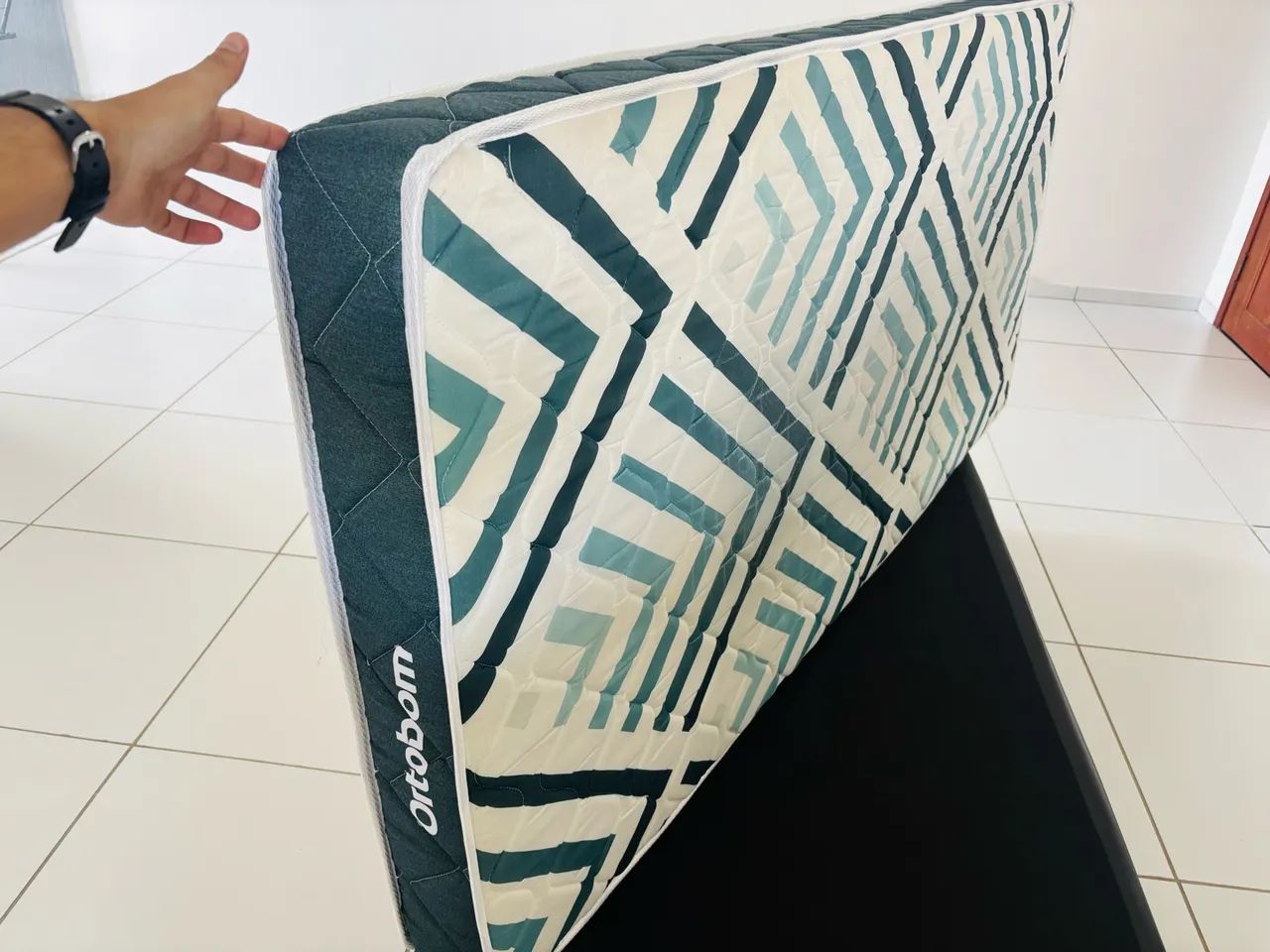 Cama solteiro base colchão Pro Saúde Ortobom - Foto 2