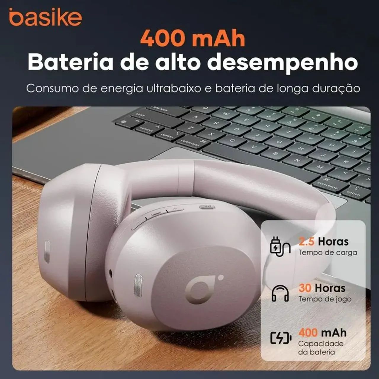Headphone Rosé - Basike - Foto 3