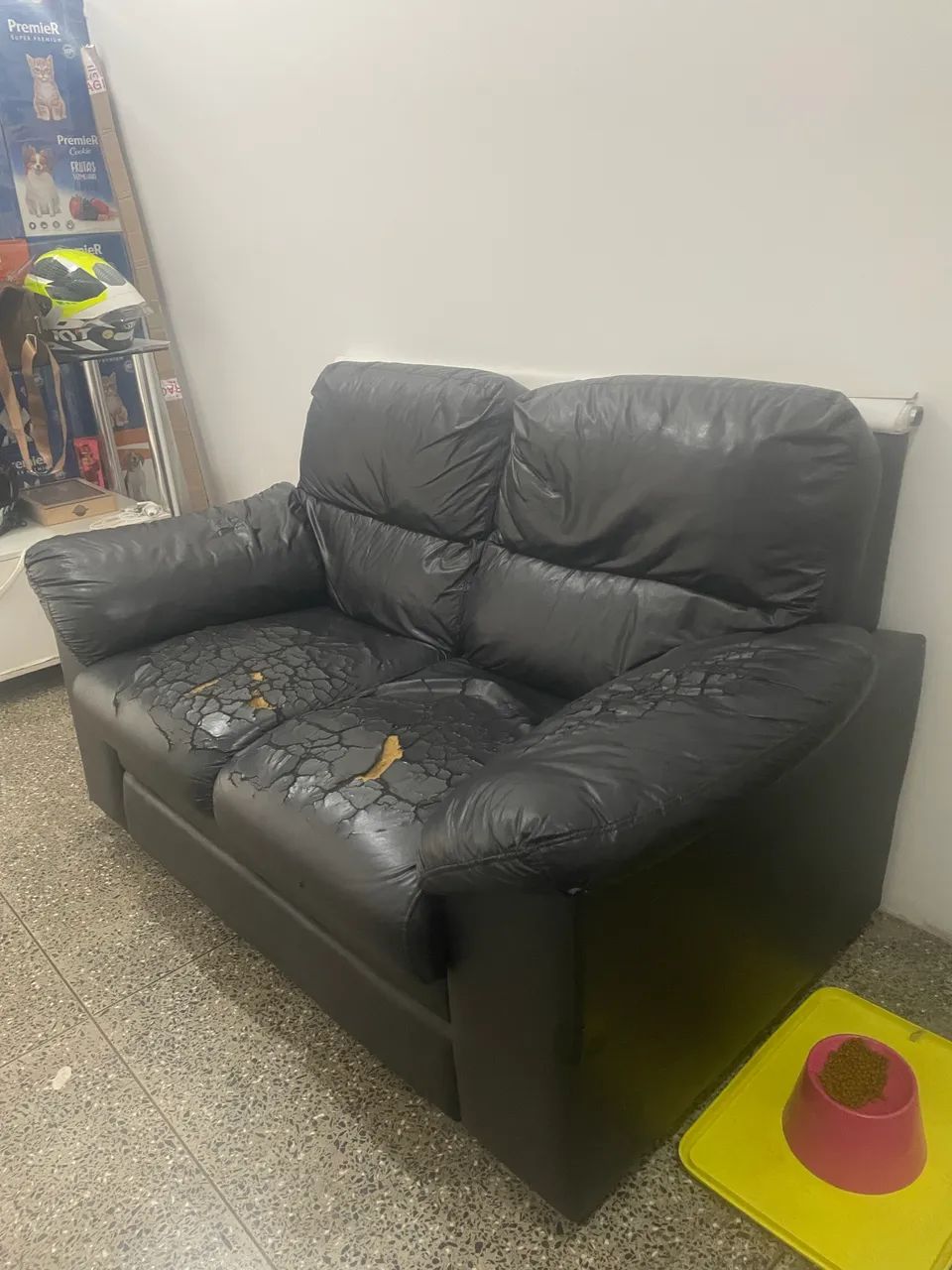 Sofa de 2 lugares em courino - Foto 3