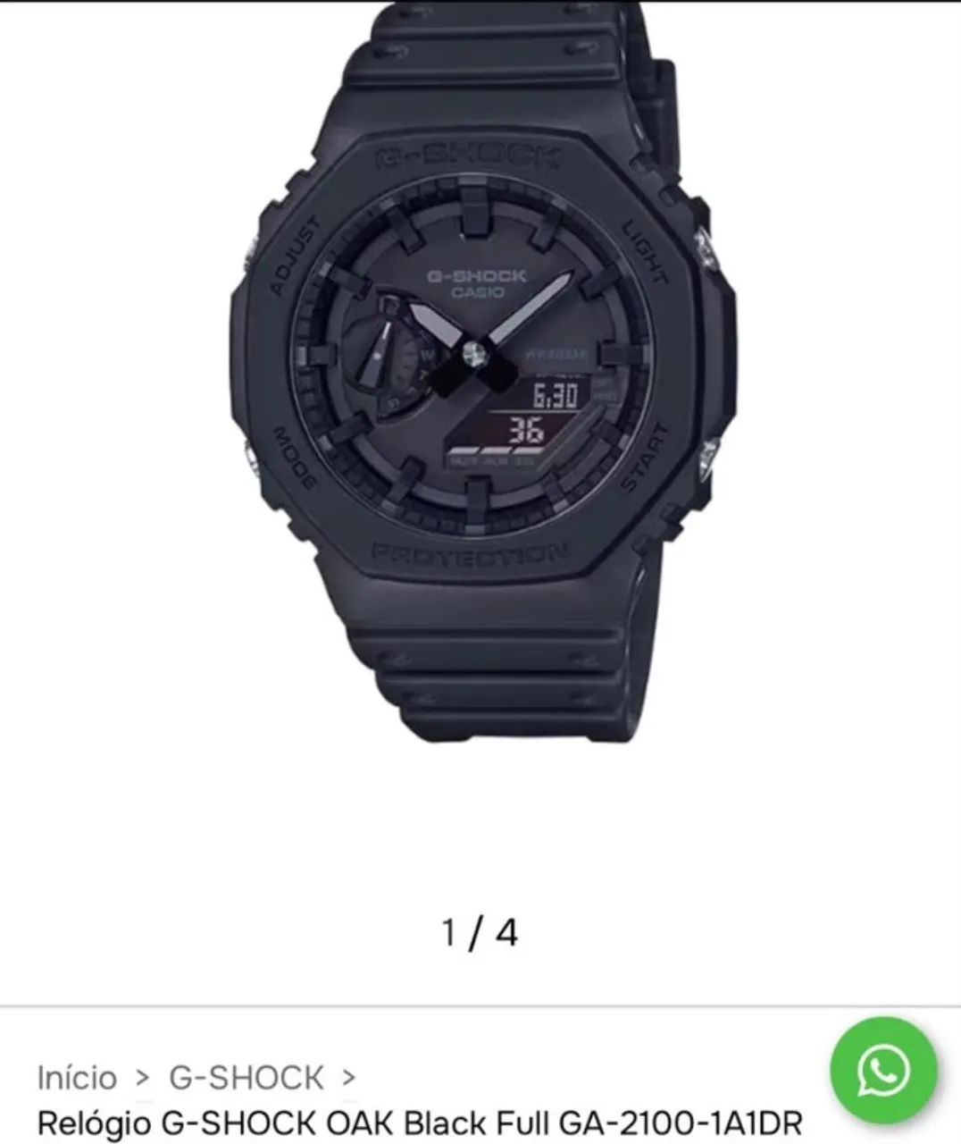 Relógio Casio G-SHOCK GA-2100-1A1 ? Full Black - Foto 2