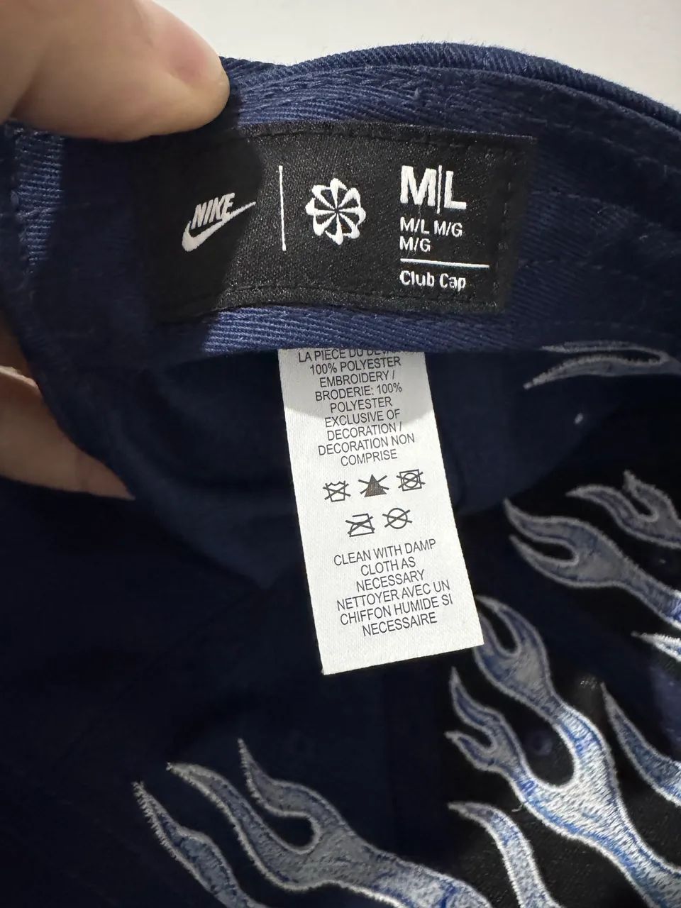 Boné Nike Structured OG Flame Club Midnight Navy ORIGINAL NOVO - Foto 3