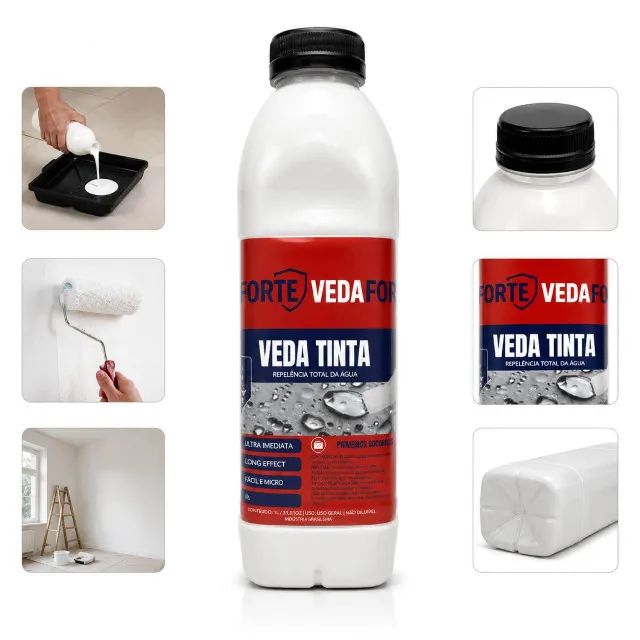 Produto Hidrorrepelente Veda Tinta Para Pinturas Duráveis