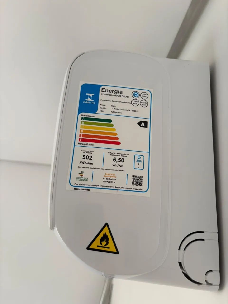 Ar Condicionado Split 12.000 Btus Elgin EcoII Wi-Fi - Foto 2