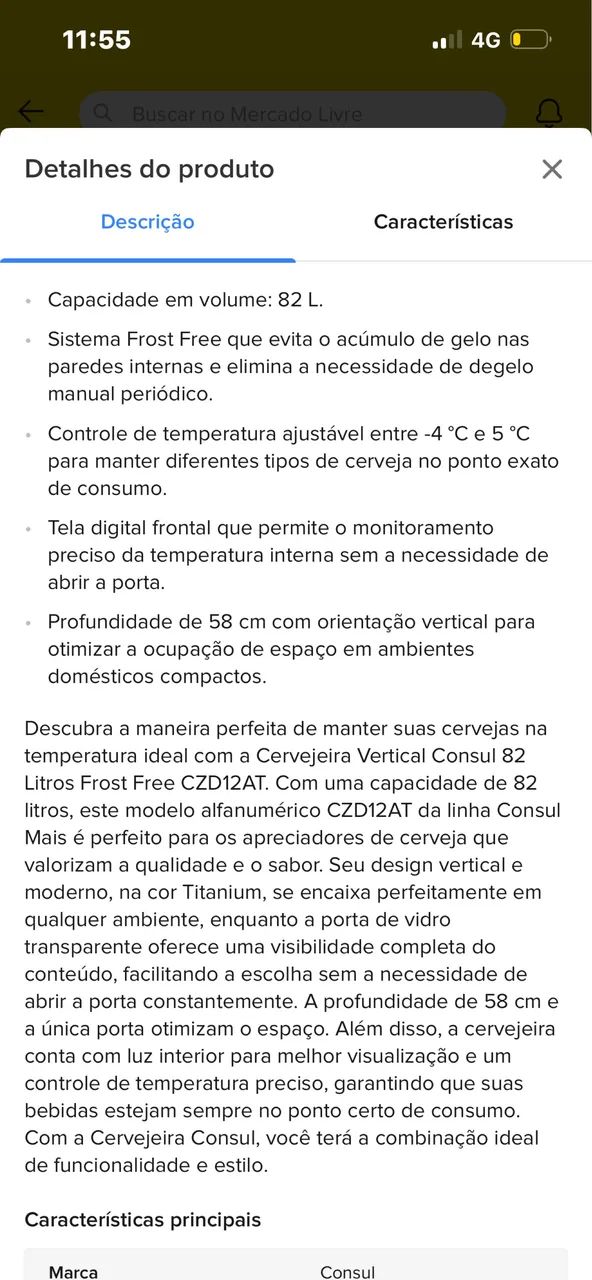 Cervejeira Consul 82L Titanium SEMI NOVA - Foto 4