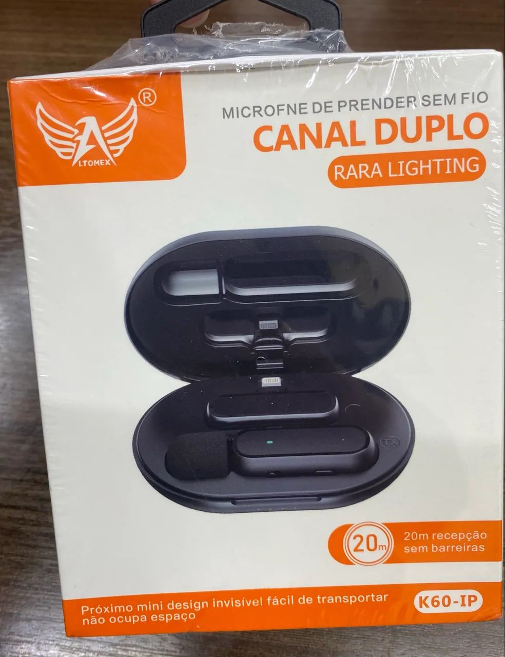 Microfone H'maston de Lapela Sem Fio lightning Profissional Android Mk06