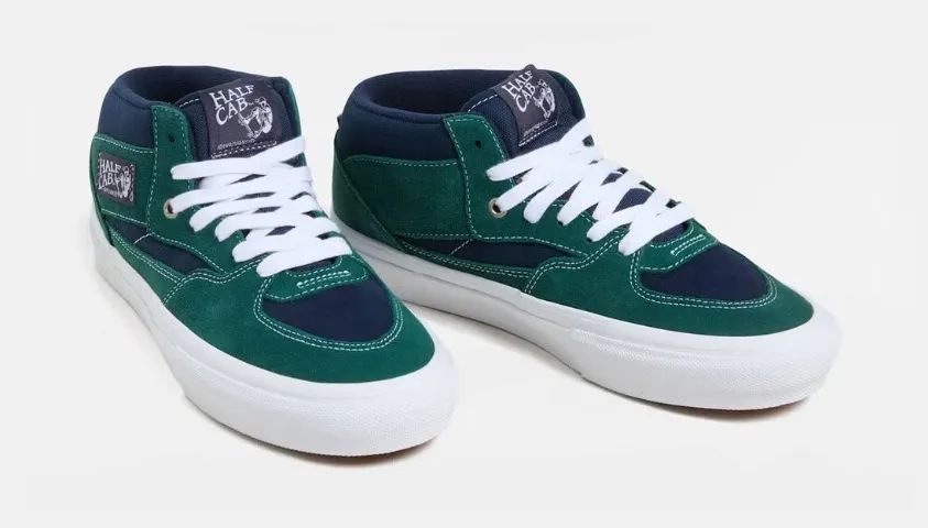 Tênis Vans Skate Half Cab Tartan Blue Green Unissex. - Calçados