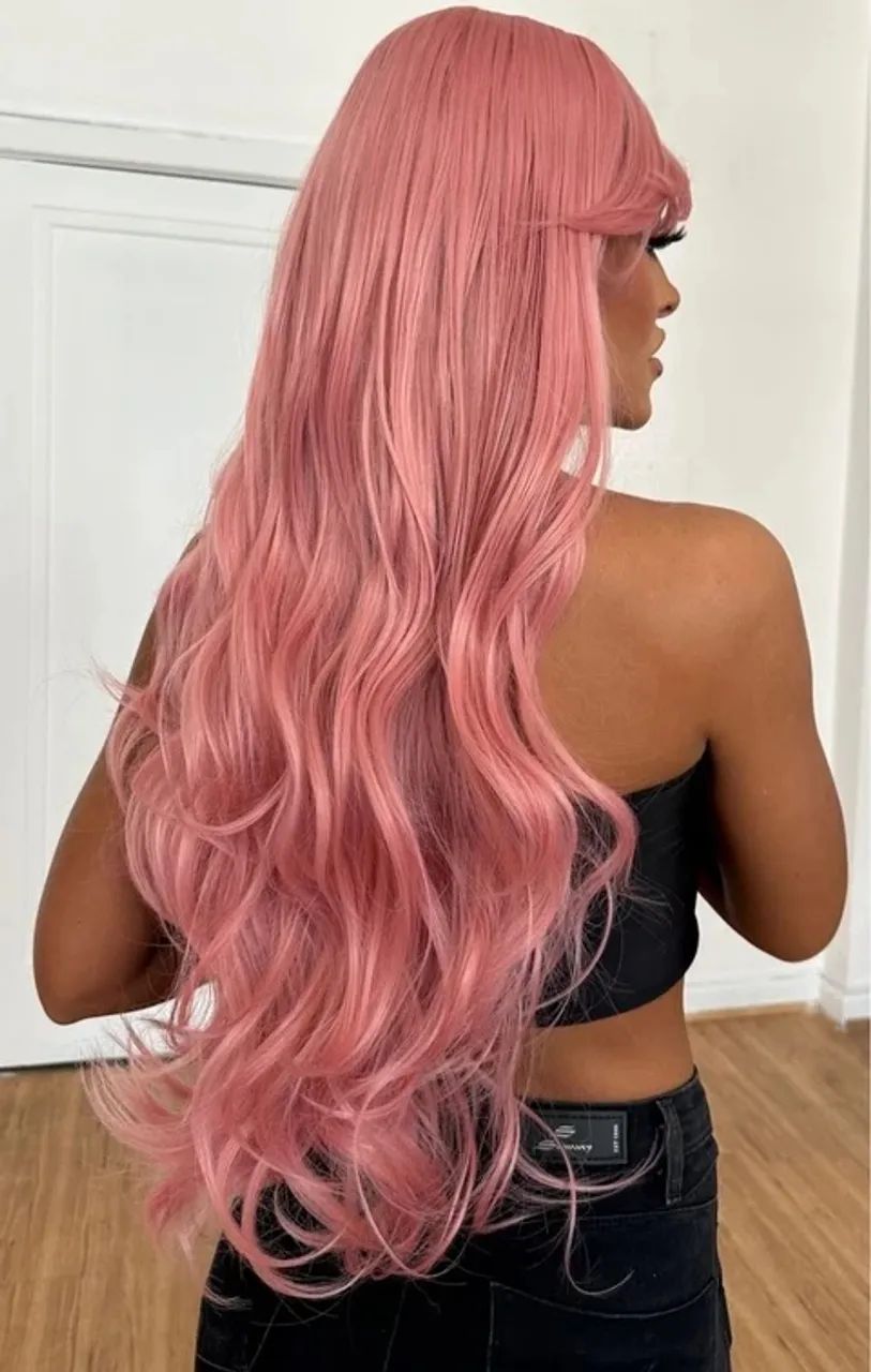 Lace rosa peruca  - Foto 2
