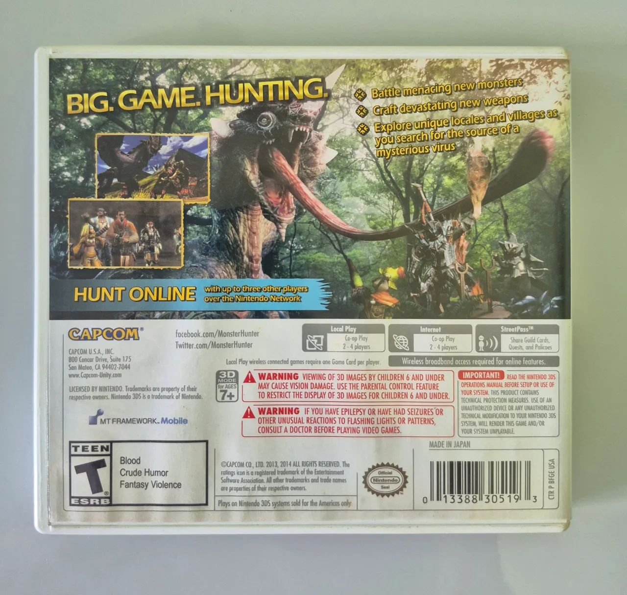 Monster Hunter 4 Ultimate (3DS) - Jogos de Vídeo Game - Jardim