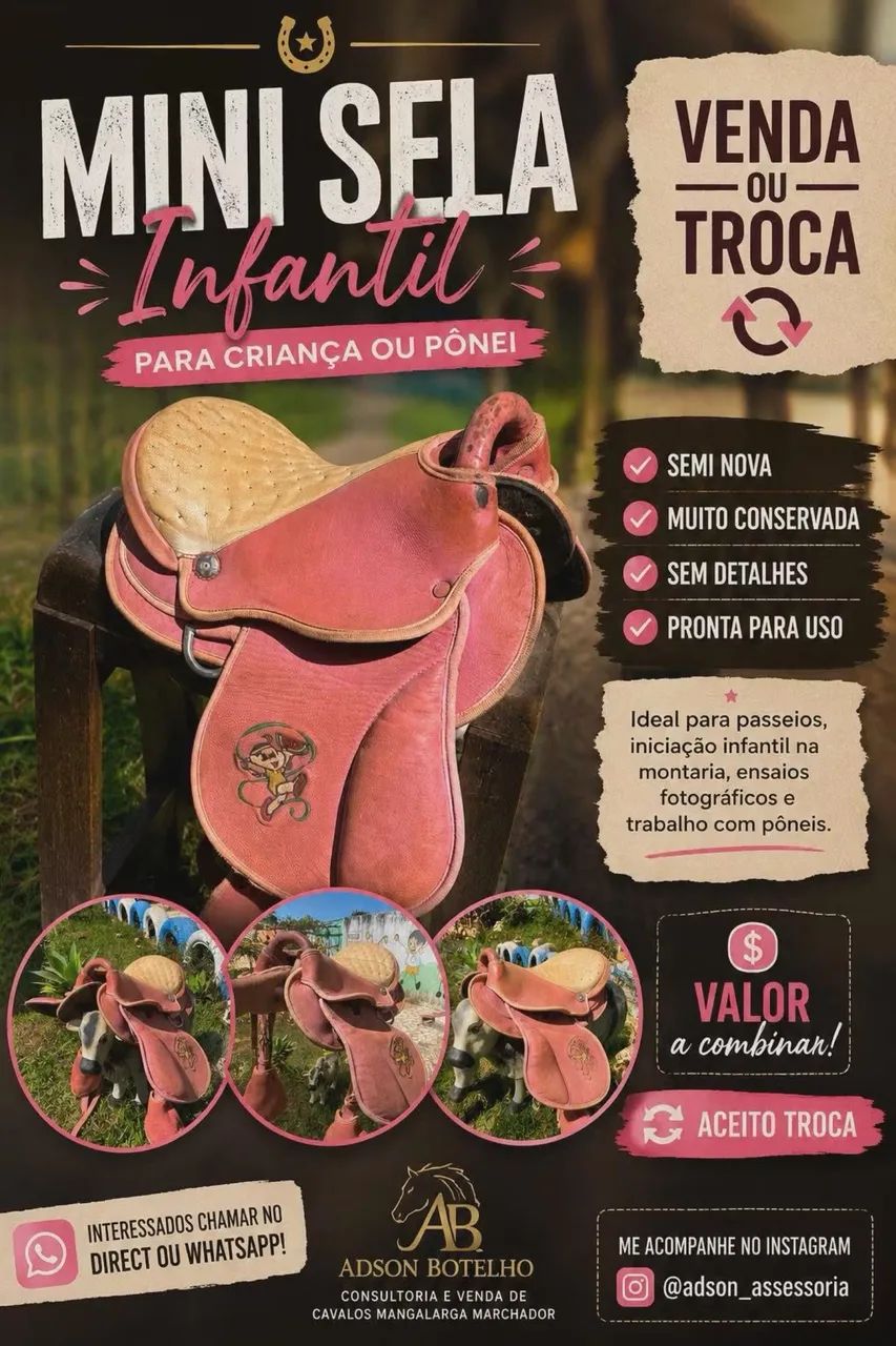 Sela Infantil / Pônei