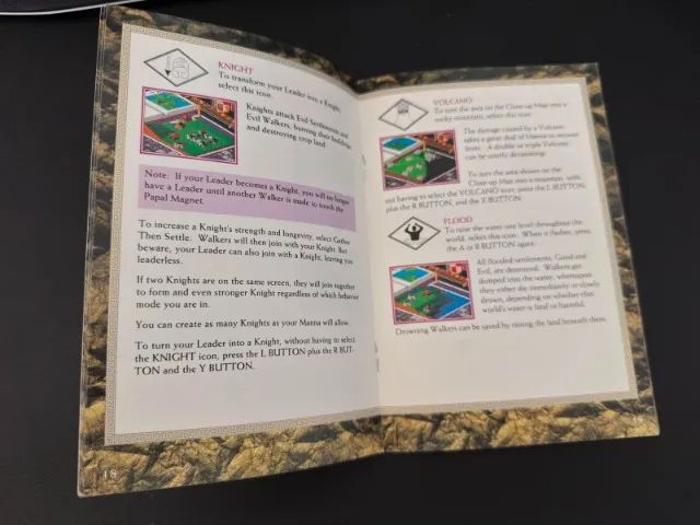 Manual  Populous Super Nintendo Original - Foto 3