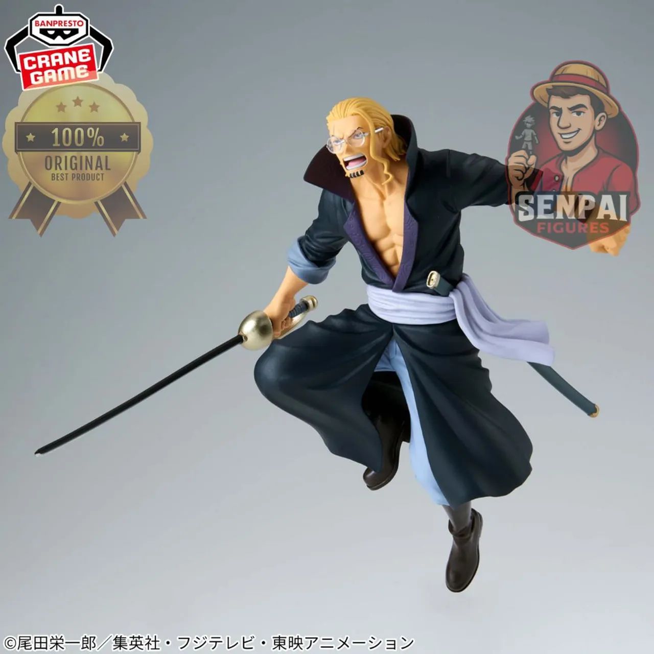 FIGURE ONE PIECE - SILVERS RAYLEIGH | BATTLE RECORD COLLECTION | ORIGINAL BANPRESTO - Foto 4