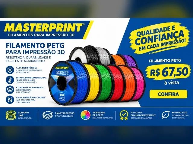Filamentos para Impressoras 3D PTG