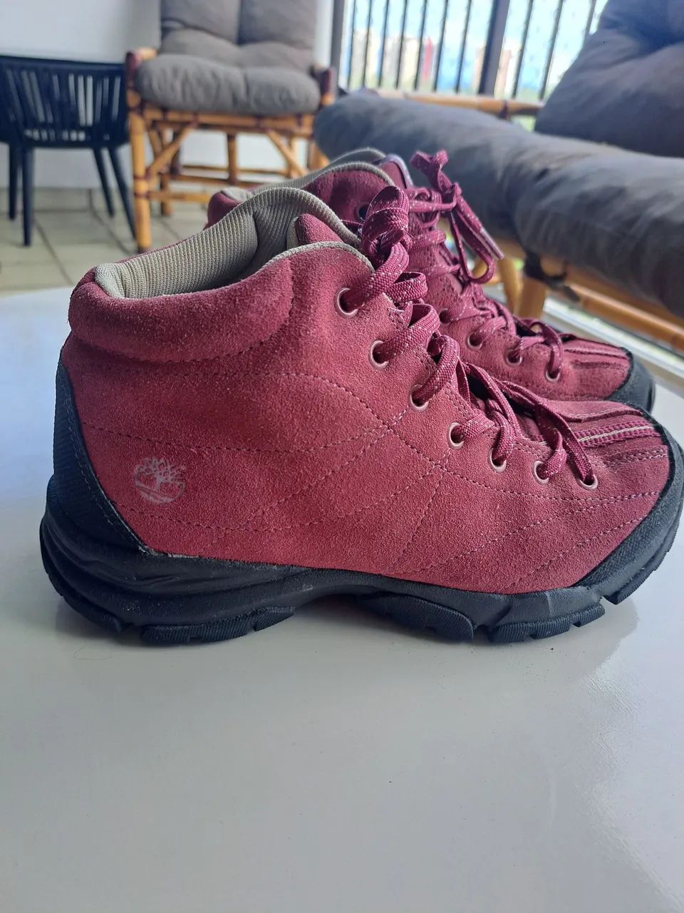 Bota Timberland 36 Original Rosa - Impecável - Foto 2