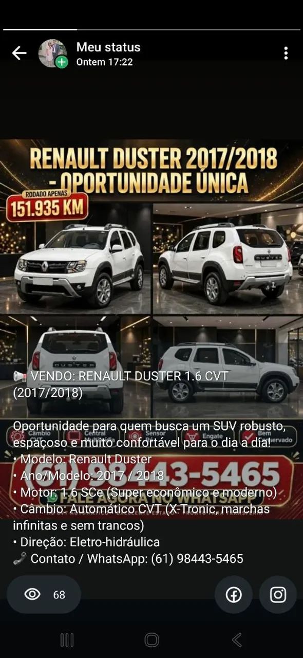 Renault Duster DYNAMIQUE 1.6 16V FLEX 2018