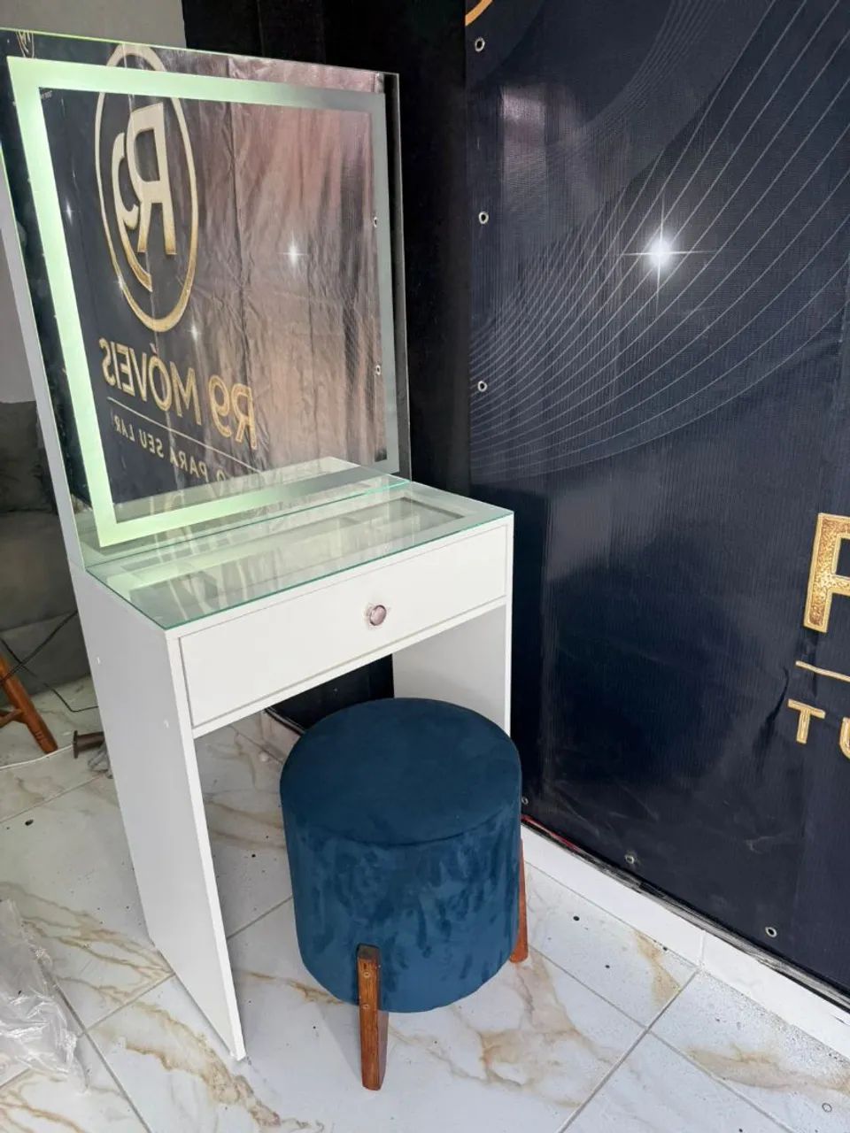 Penteadeira 1 gaveta Led