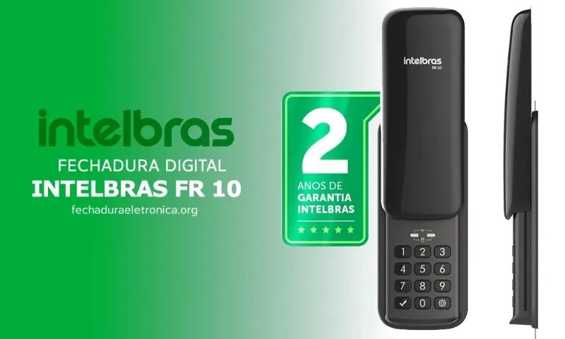 Fechadura digital Intelbras FR 10 preta - Nova | Pronta entrega ? Mais segurança, pratici - Foto 5