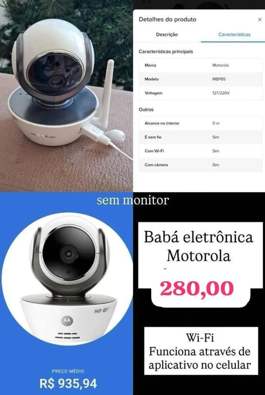 Baba eletrônica motorola MBP85 - Foto 2