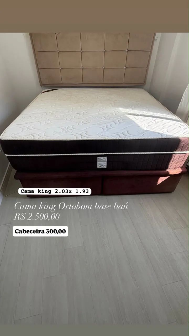 Cama king Ortobom 