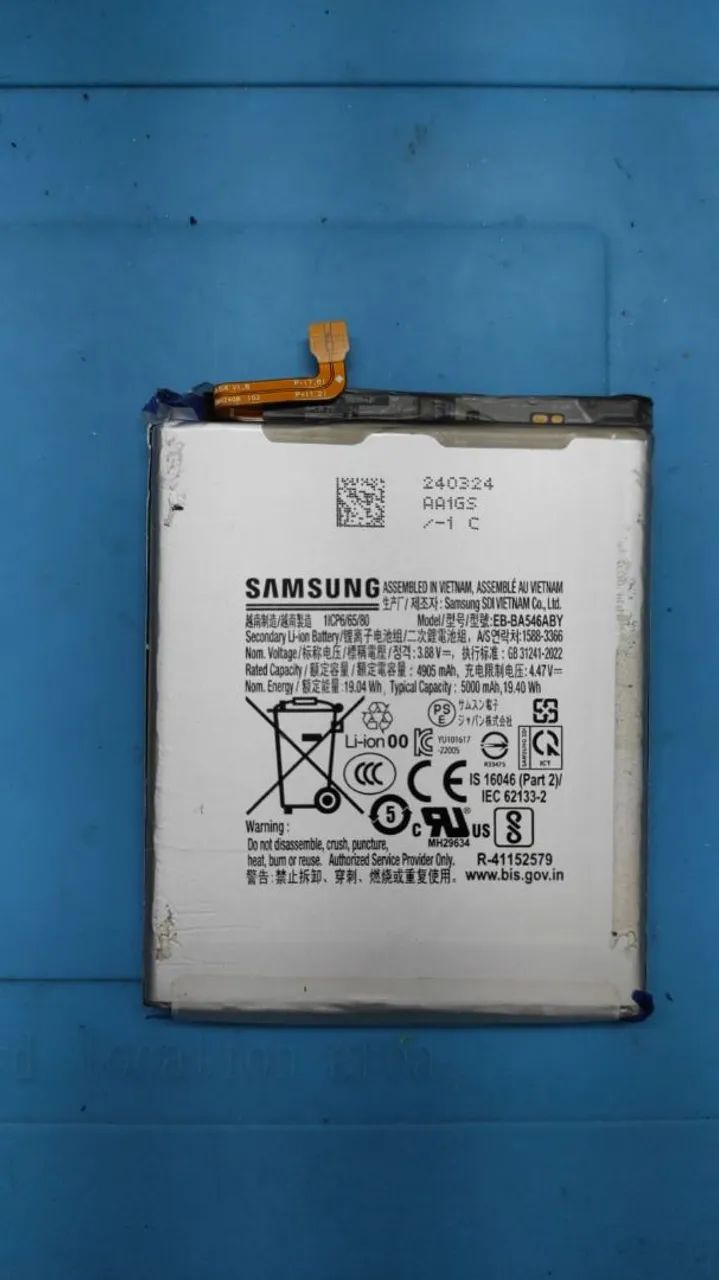 Bateria original retirada Samsung a55
