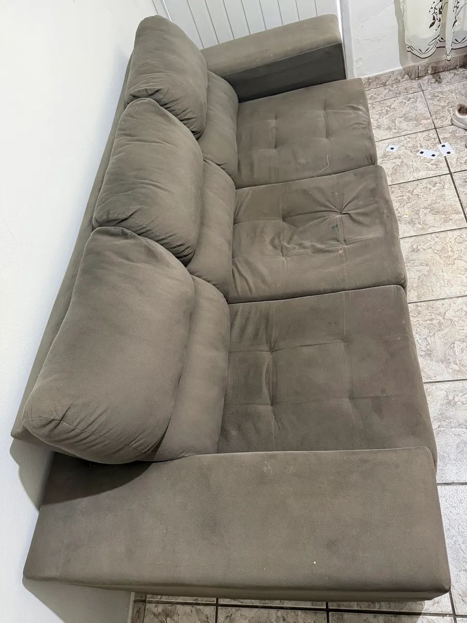 Sofá + box e cama solteiro hortobom