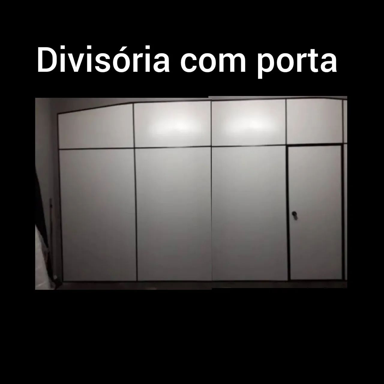 Divisoria com porta 