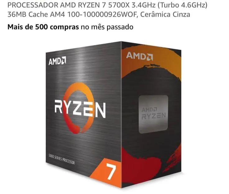 Processador AMD Ryzen 7 5700X - Foto 2