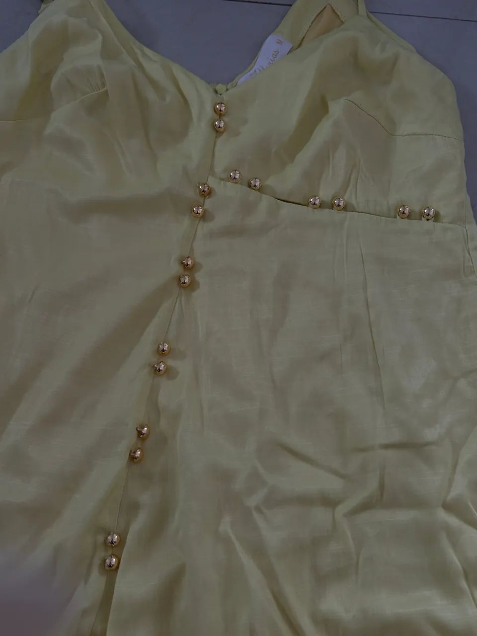 Vestido curto amarelo - Foto 4