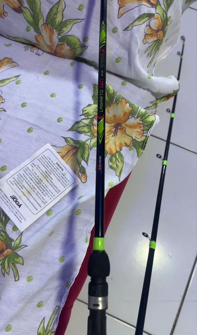Carretilha de pesca Saint + vara  - Foto 3