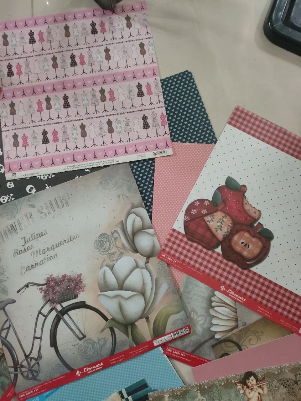 Combo de papeis para scrap e decoupage  - Foto 3