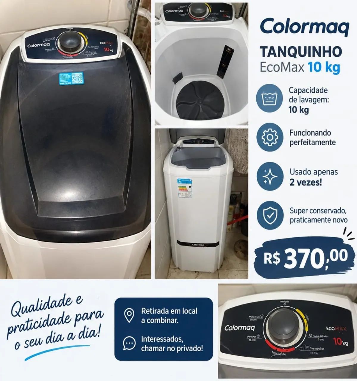 Tanquinho Colormaq 