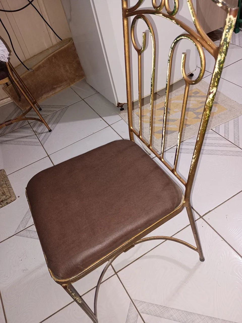 Cadeiras de ferro forjadas top raridade  - Foto 2