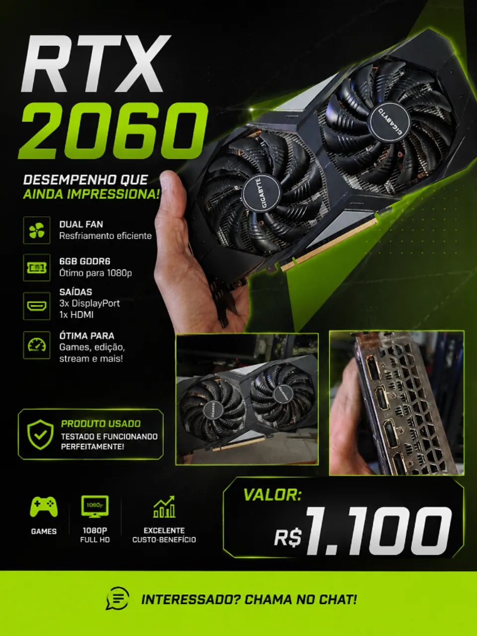 Placa de video RTX 2060 - Foto 4