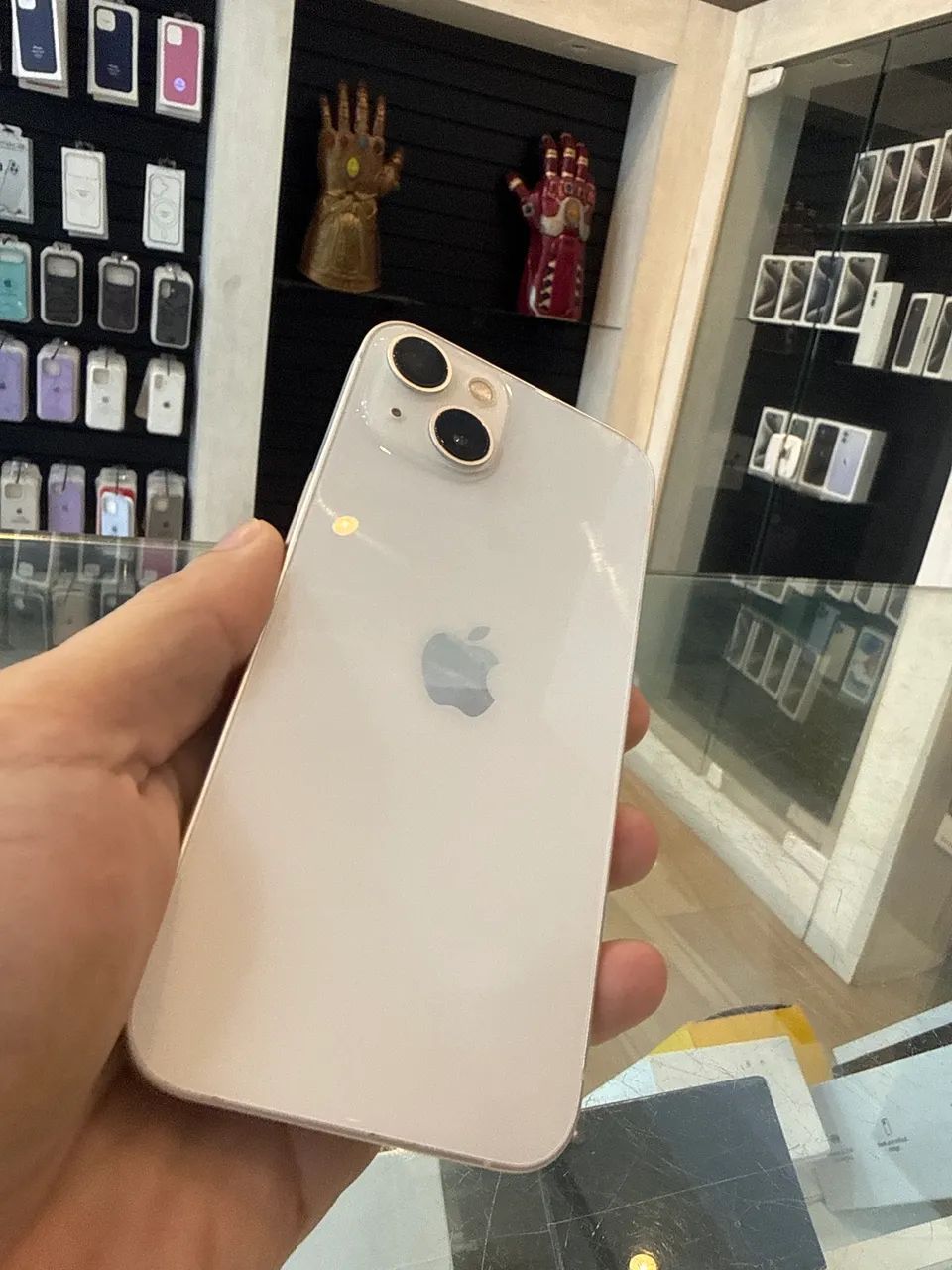 Iphone 13 128 semi - Branco Bateria 72% com garantia 