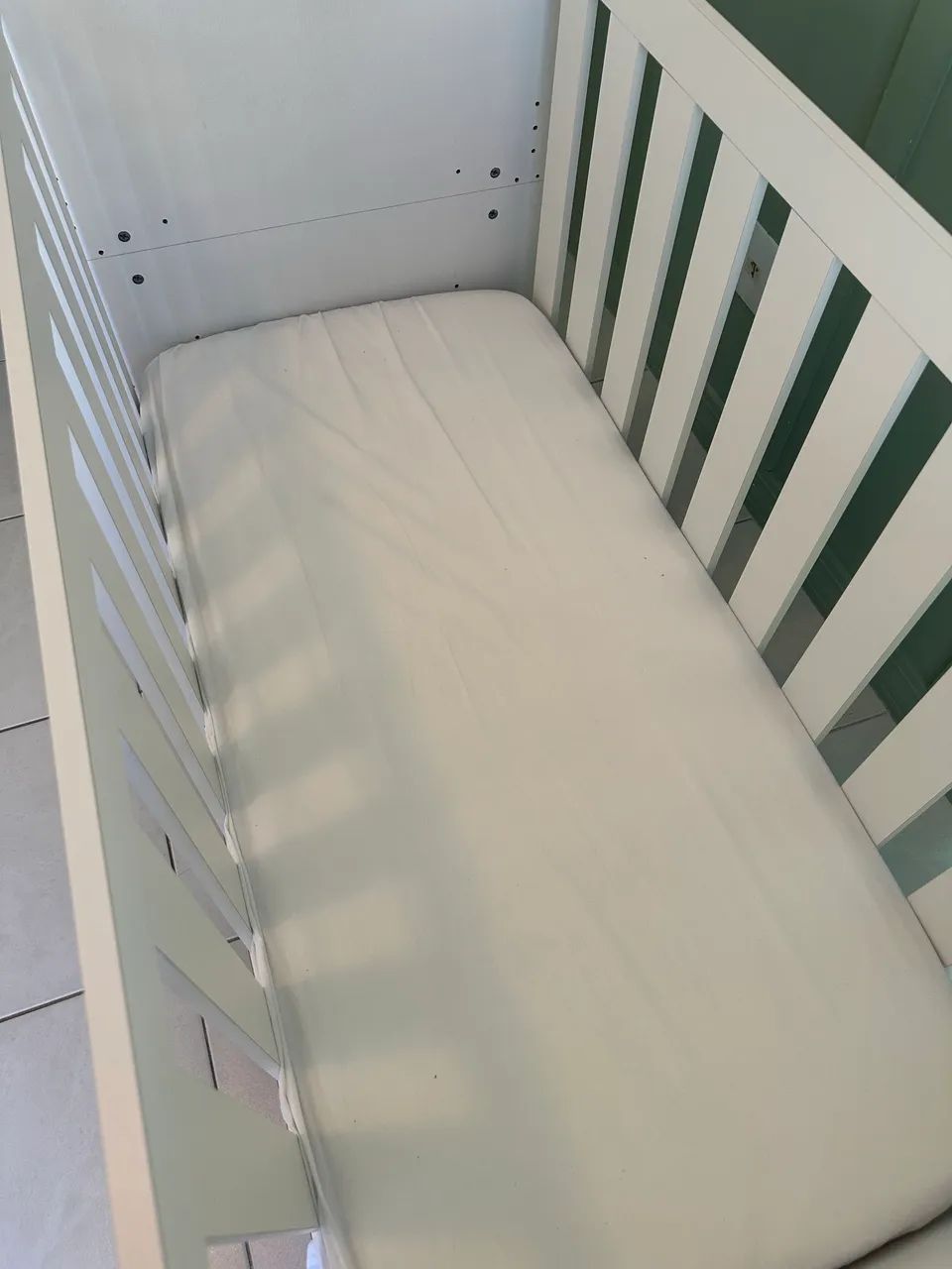 Berço Retrô Branco + Colchão - Foto 4