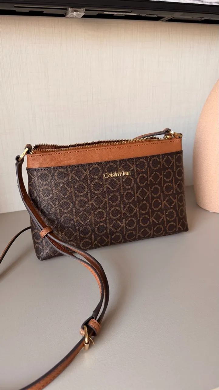 Calvin Klein Bolsa Nova Original em Couro