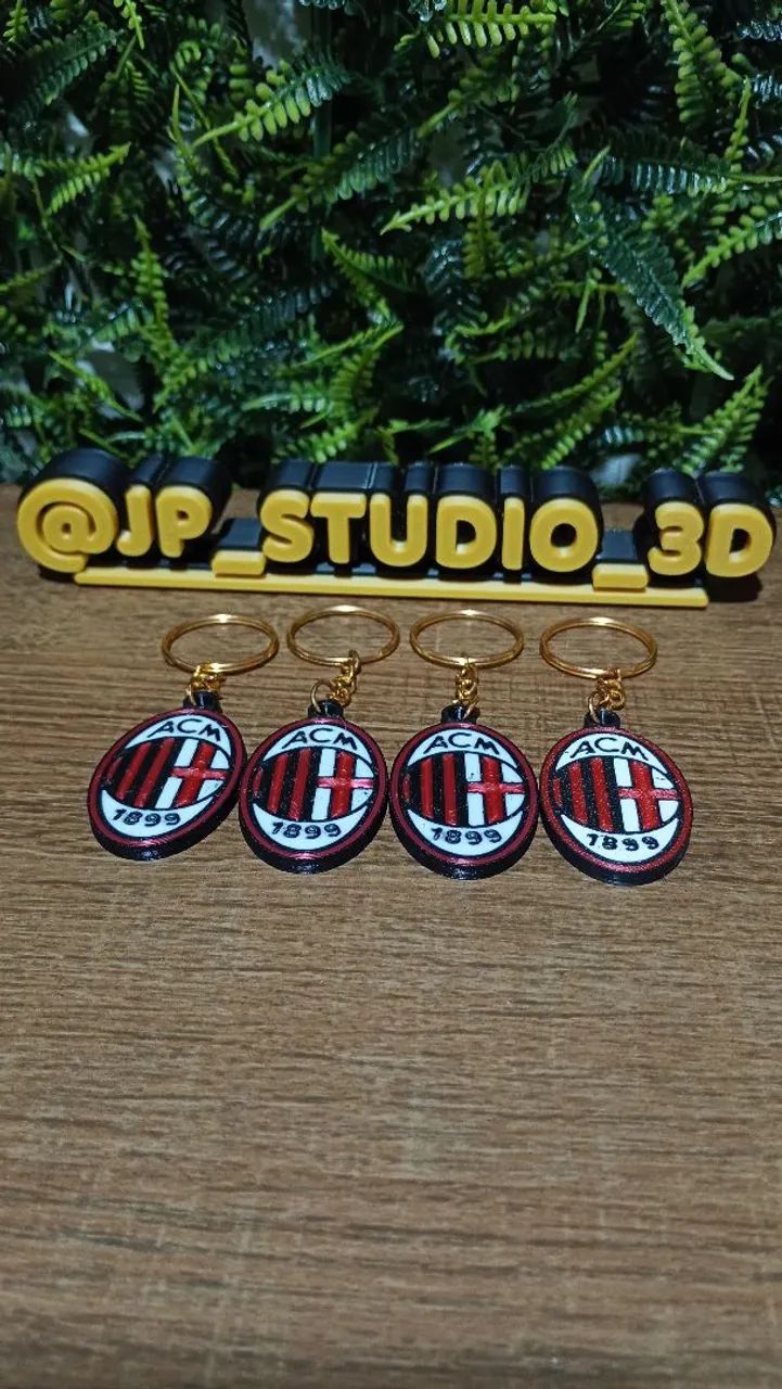 Kit 4 chaveiros do AC Milan - Foto 2