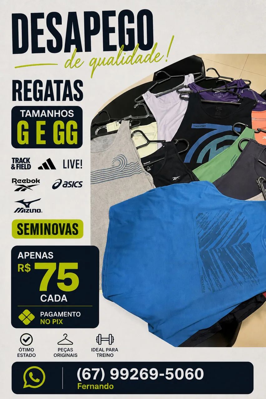 ? DESAPEGO DE REGATAS PREMIUM ? - Foto 3