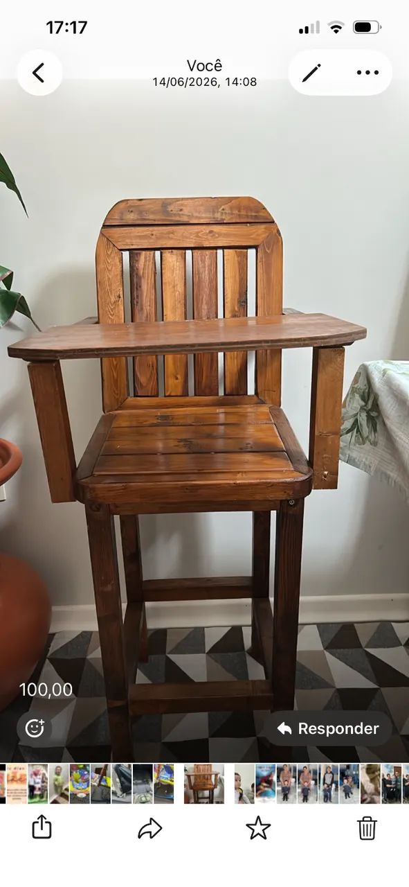 Cadeira de alimentação 