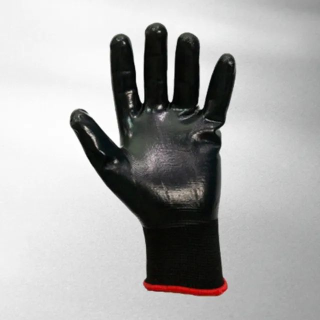 LUVA DE SEGURANÇA NITRILICA PRETA - Foto 2