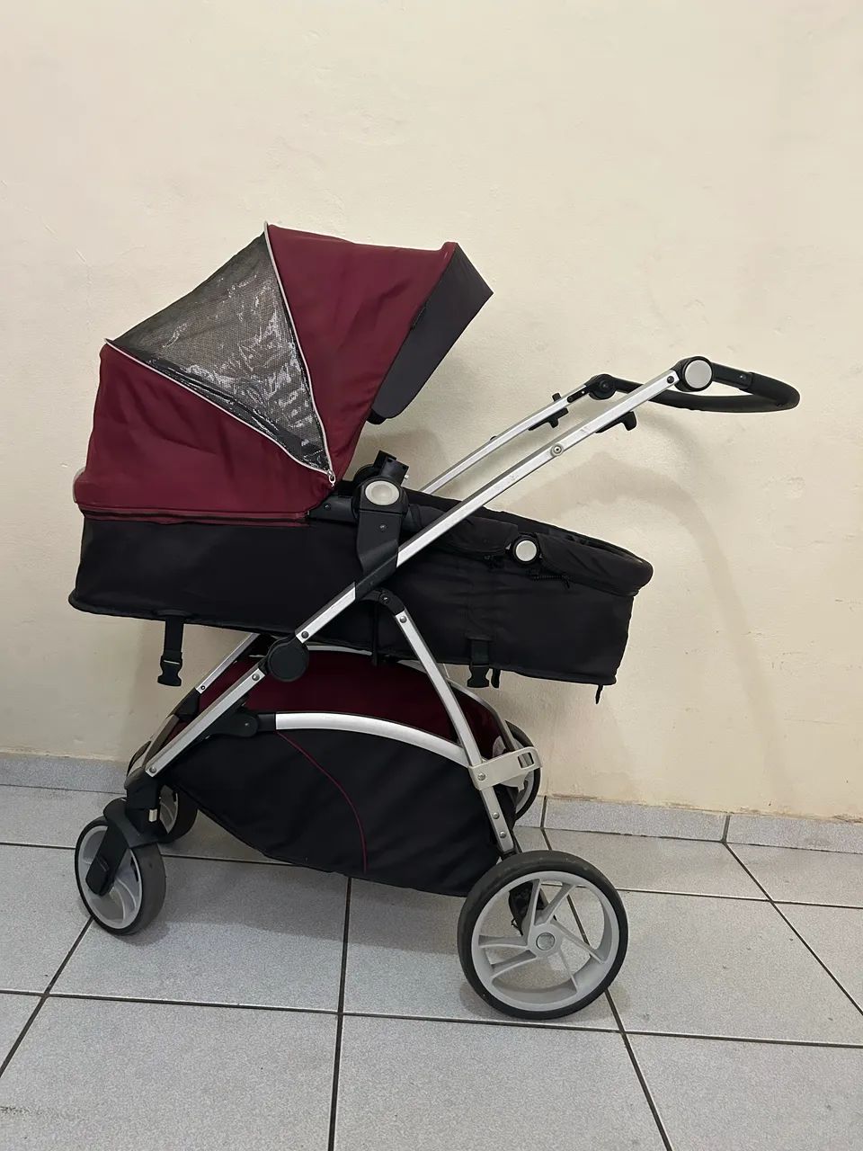 Carrinho de Bebê Dzieco Ecco com Moisés - Foto 2