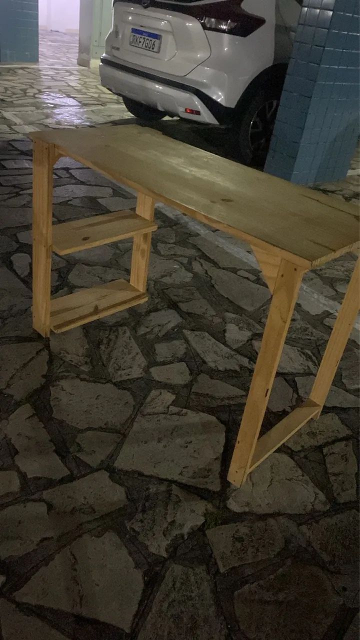 Mesa de escritório de madeira - Foto 3