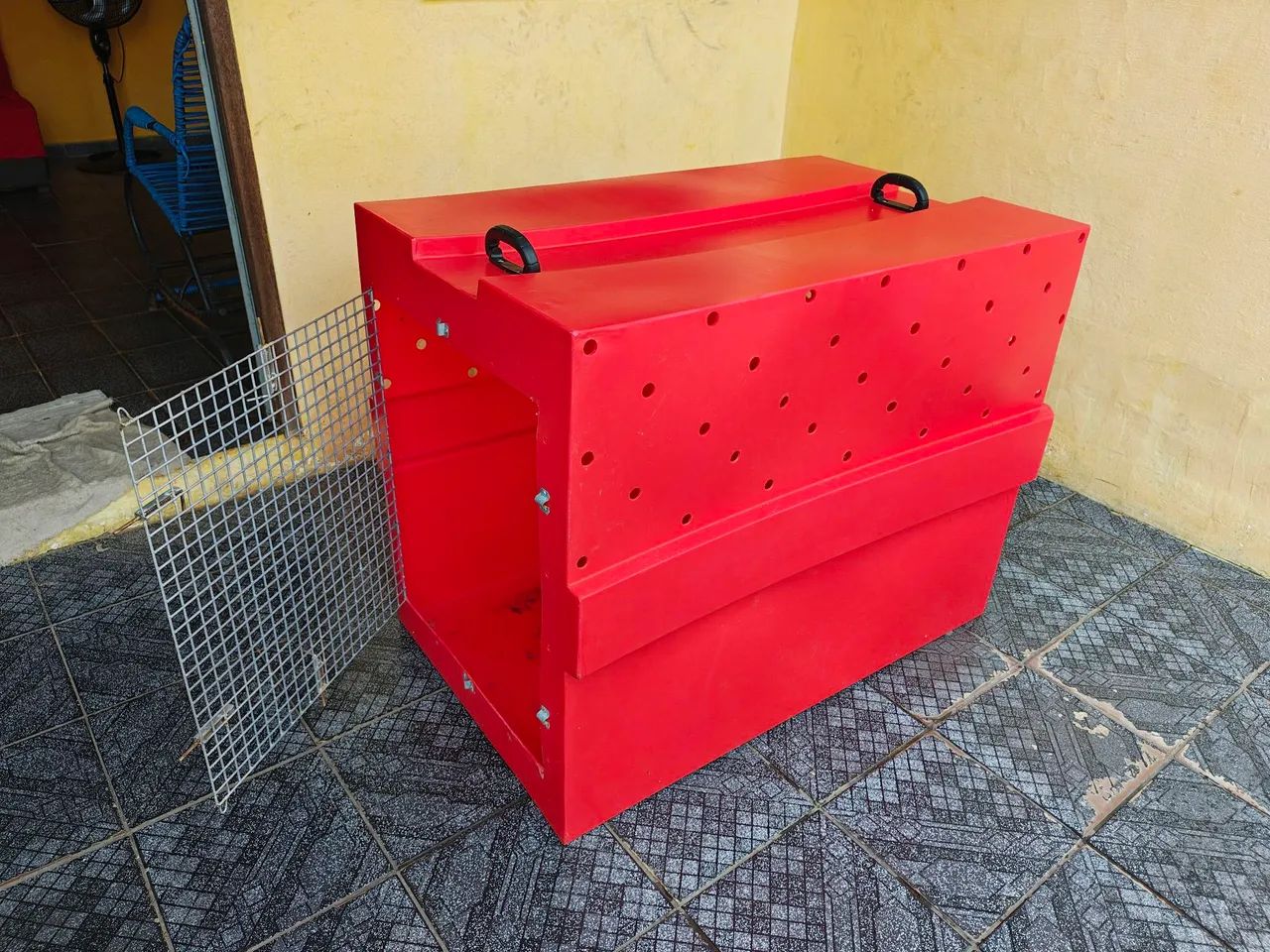 Caixa de Transporte Kennel  nº9  Para Pets Animais Grande Porte Padrão IATA <br> - Foto 3