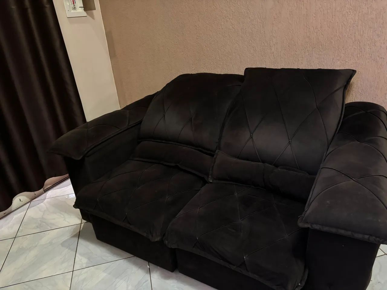 Sofá Retrátil Marrom Escuro - 1,90 m | R$ 1.499 à vista - Foto 4