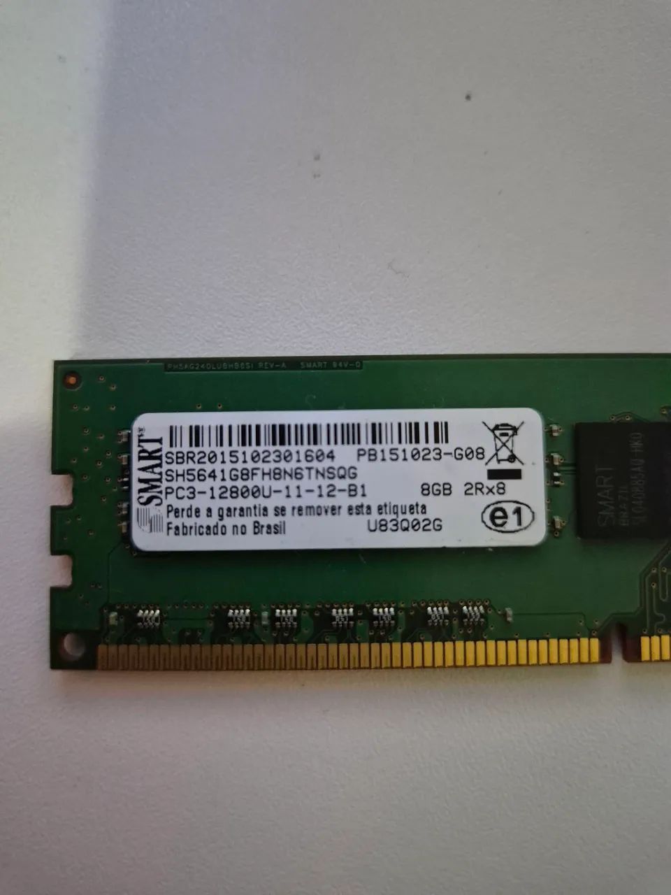 Memória DDR3 8 Gigas Smart