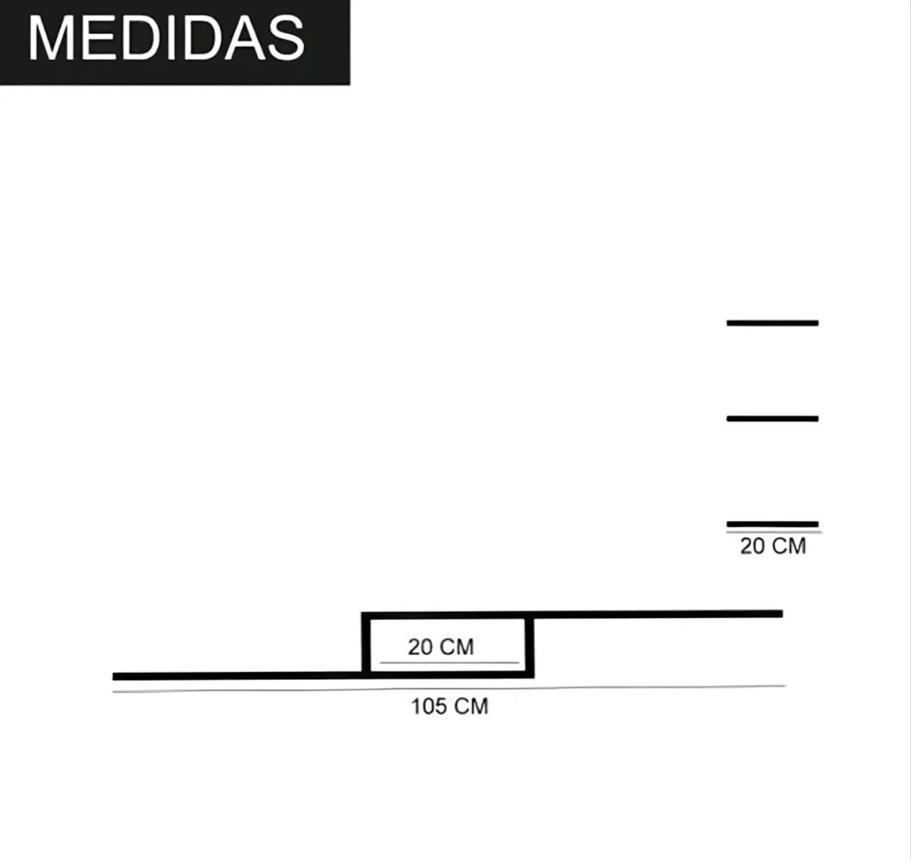 Rack Suspenso - Design Moderno com Nicho Central (105 cm) - Foto 3