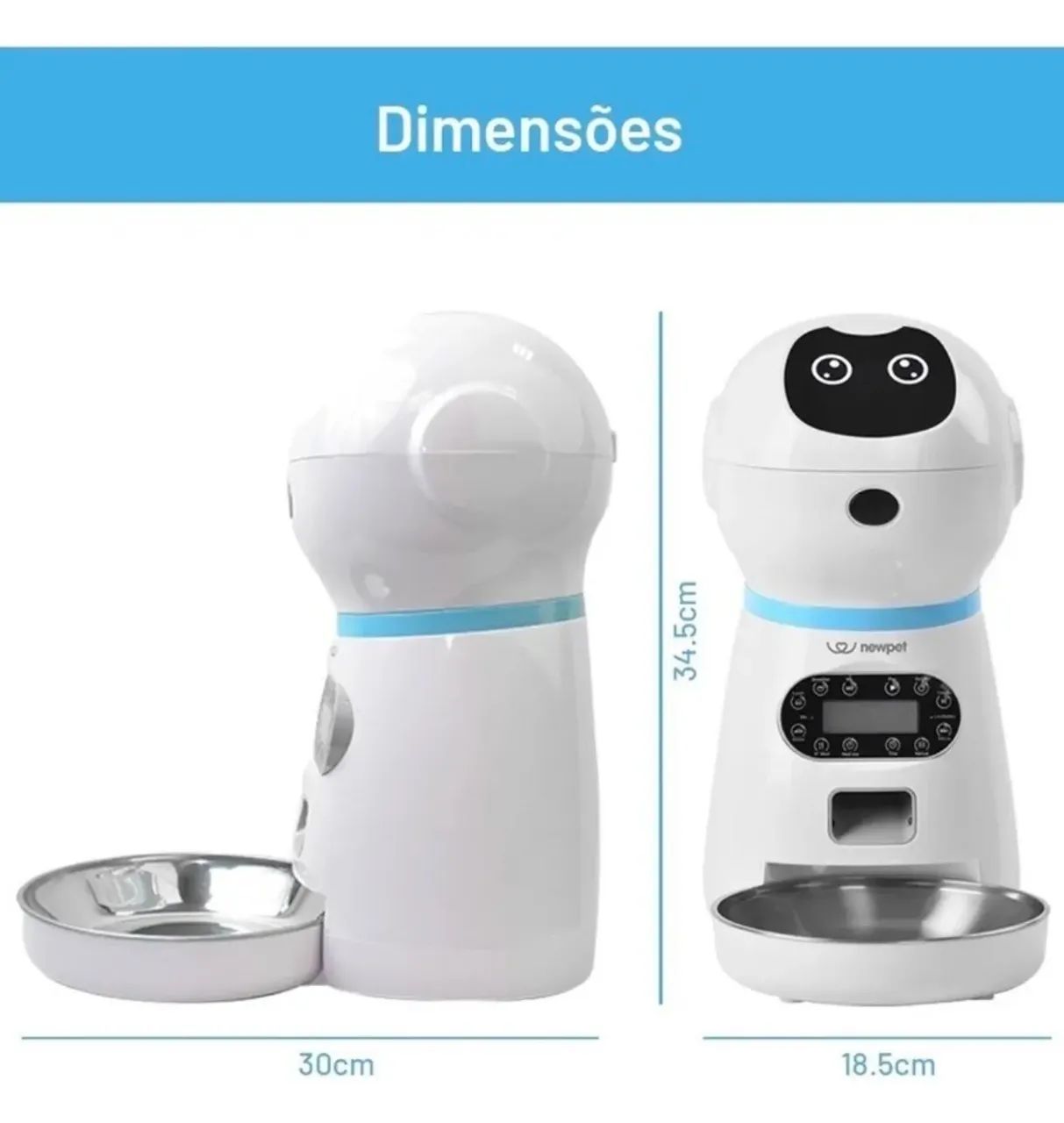 Alimentador Comedouro Automático Programável Pet Cães Gatos - Foto 5